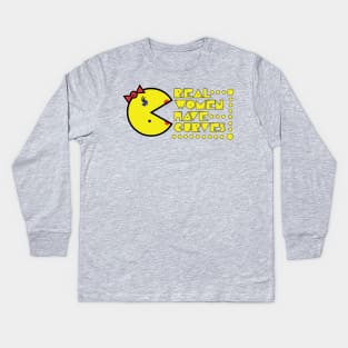 Pac Curves Kids Long Sleeve T-Shirt